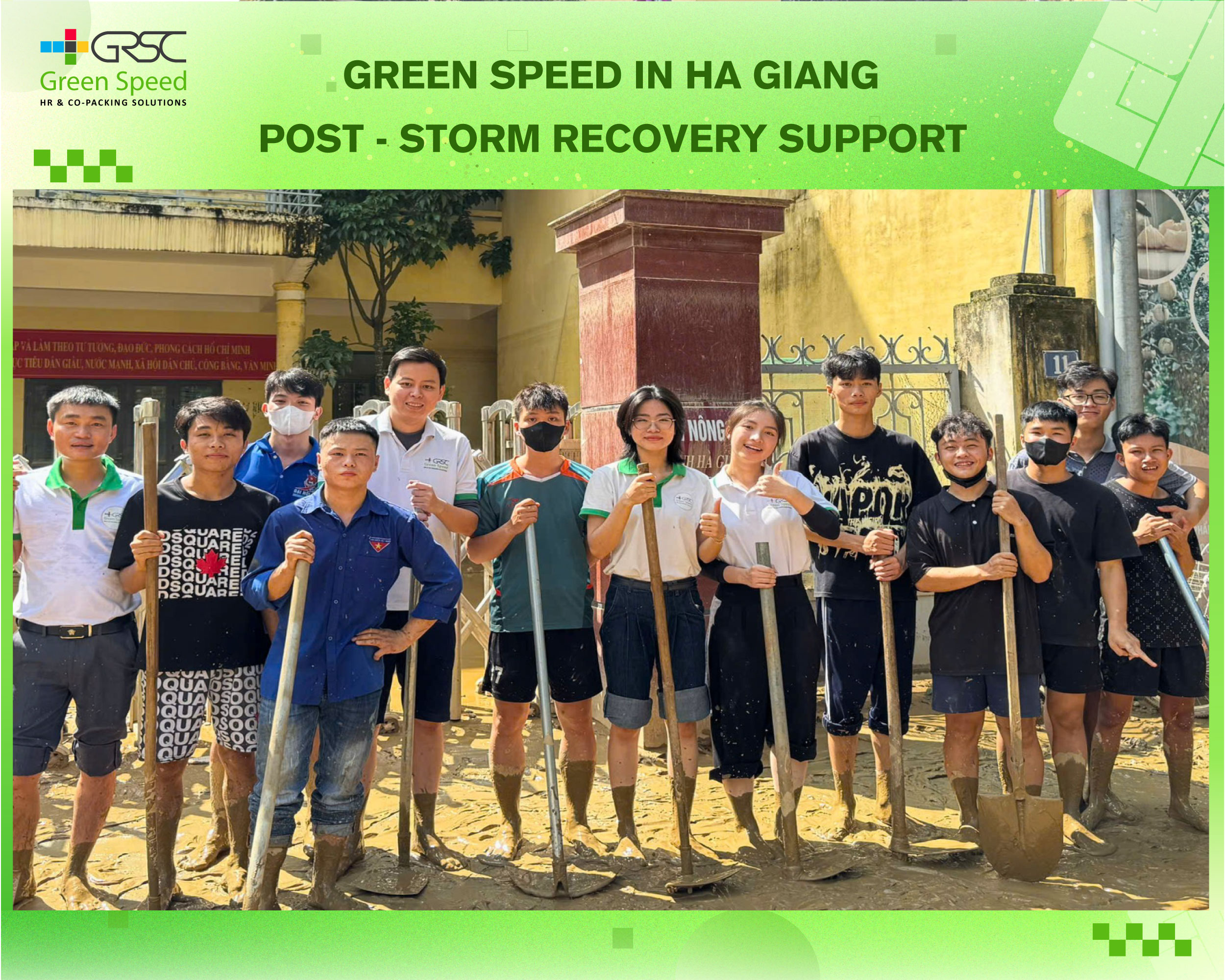 Green Speed Supports Northern Communities in Hà Giang in Post-Storm Recovery Efforts